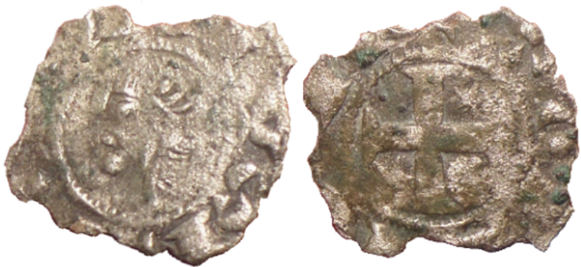 Tipo 32. Dinero toledano de buena técnica con leyenda “Tolleta”, y con estrellas de cinco puntas en segundo y tercer cuadrante - Imagen 6