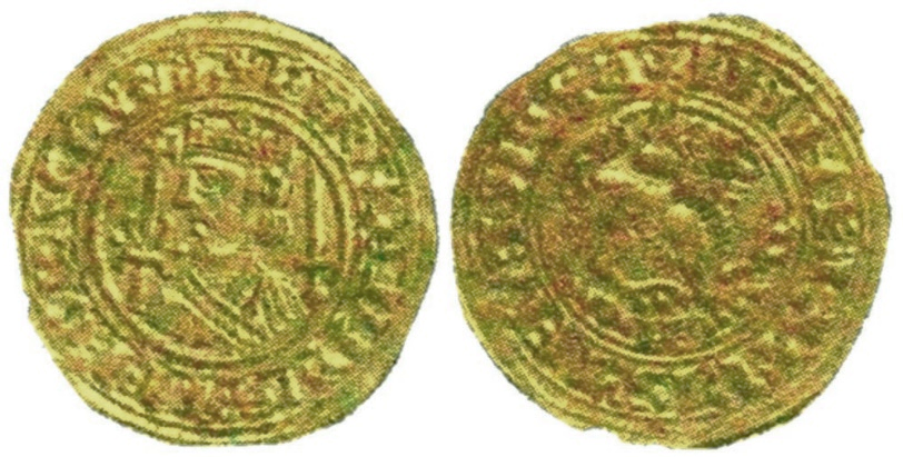 Tipo 33. Maravedí o Morabetino de Oro del rey Fernando II - Imagen 4