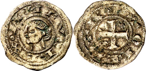 Tipo 33. Meaja toledana de buena técnica con leyenda “Tolleta”, y con estrellas de cinco puntas en segundo y tercer cuadrante - Imagen 2