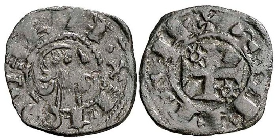 Tipo 34. Dinero previo y posterior a la batalla de Alarcos con leyenda “Tolleta”, con Estrellas de cinco puntas en primer y cuarto cuadrante - Imagen 11