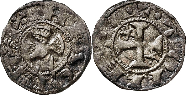 Tipo 34. Dinero previo y posterior a la batalla de Alarcos con leyenda “Tolleta”, con Estrellas de cinco puntas en primer y cuarto cuadrante - Imagen 15