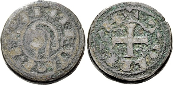 Tipo 34. Dinero previo y posterior a la batalla de Alarcos con leyenda “Tolleta”, con Estrellas de cinco puntas en primer y cuarto cuadrante - Imagen 18