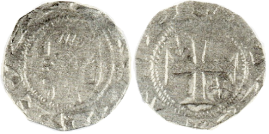 Tipo 34. Dinero previo y posterior a la batalla de Alarcos con leyenda “Tolleta”, con Estrellas de cinco puntas en primer y cuarto cuadrante - Imagen 6