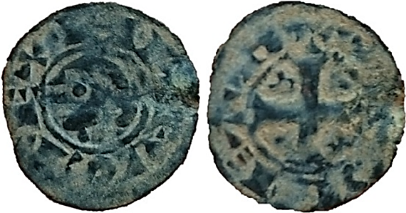 Tipo 34. Dinero previo y posterior a la batalla de Alarcos con leyenda “Tolleta”, con Estrellas de cinco puntas en primer y cuarto cuadrante - Imagen 9