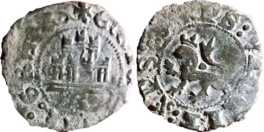 Tipo 34. Media Blanca del Ordenamiento con castillo y león, sin gráfila de lóbulos - Imagen 12