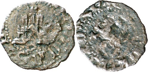 Tipo 34. Media Blanca del Ordenamiento con castillo y león, sin gráfila de lóbulos - Imagen 26