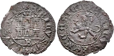 Tipo 34. Media Blanca del Ordenamiento con castillo y león, sin gráfila de lóbulos - Imagen 5