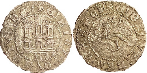 Tipo 34. Media Blanca del Ordenamiento con castillo y león, sin gráfila de lóbulos - Imagen 6