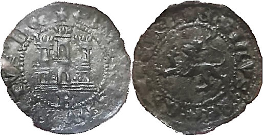 Tipo 34. Media Blanca del Ordenamiento con castillo y león, sin gráfila de lóbulos - Imagen 8