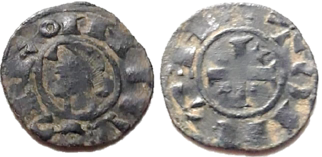 Tipo 36. Dinero previo y posterior a la batalla de Alarcos con leyenda “Tolleta”, con Estrellas de cinco puntas en segundo y tercer cuadrante - Imagen 17