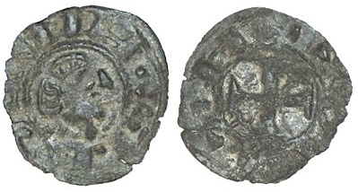 Tipo 36. Dinero previo y posterior a la batalla de Alarcos con leyenda “Tolleta”, con Estrellas de cinco puntas en segundo y tercer cuadrante - Imagen 18