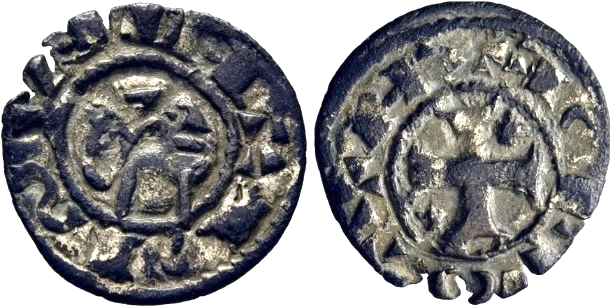 Tipo 36. Dinero previo y posterior a la batalla de Alarcos con leyenda “Tolleta”, con Estrellas de cinco puntas en segundo y tercer cuadrante - Imagen 19