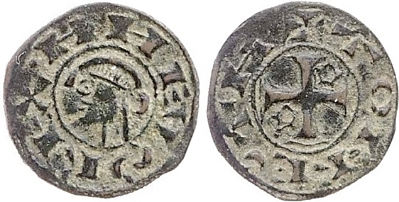 Tipo 36. Dinero previo y posterior a la batalla de Alarcos con leyenda “Tolleta”, con Estrellas de cinco puntas en segundo y tercer cuadrante - Imagen 23