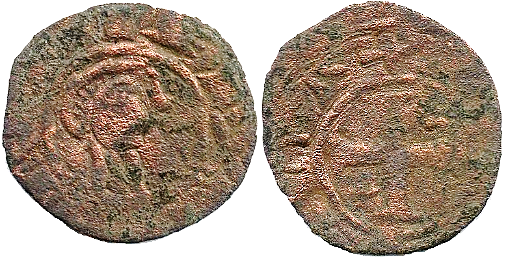 Tipo 36. Dinero previo y posterior a la batalla de Alarcos con leyenda “Tolleta”, con Estrellas de cinco puntas en segundo y tercer cuadrante - Imagen 25