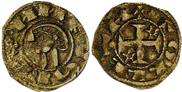 Tipo 36. Dinero previo y posterior a la batalla de Alarcos con leyenda “Tolleta”, con Estrellas de cinco puntas en segundo y tercer cuadrante - Imagen 6