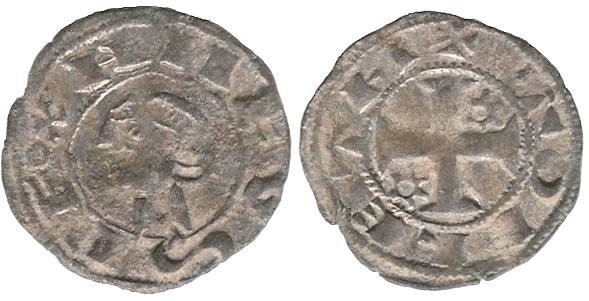 Tipo 36. Dinero previo y posterior a la batalla de Alarcos con leyenda “Tolleta”, con Estrellas de cinco puntas en segundo y tercer cuadrante - Imagen 8