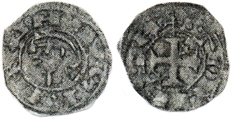 Tipo 37. Meaja previa y posterior a la batalla de Alarcos con leyenda “Tolleta”, con Estrellas de cinco puntas en segundo y tercer cuadrante - Imagen 1