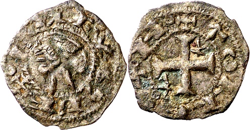 Tipo 37. Meaja previa y posterior a la batalla de Alarcos con leyenda “Tolleta”, con Estrellas de cinco puntas en segundo y tercer cuadrante - Imagen 5