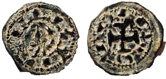 Tipo 37. Meaja previa y posterior a la batalla de Alarcos con leyenda “Tolleta”, con Estrellas de cinco puntas en segundo y tercer cuadrante - Imagen 7