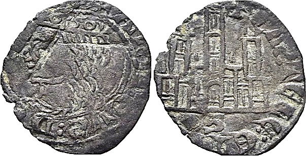 Tipo 4. Dinero Coronado de perfil y con gráfila en anverso de Sevilla, del Rey Alfonso de Castilla y León - Imagen 13