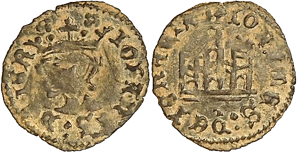 Tipo 4. Dinero coronado toledano - Imagen 1