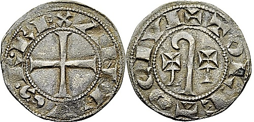 Tipo 4. Dinero del Báculo Episcopal Toledano - Imagen 1