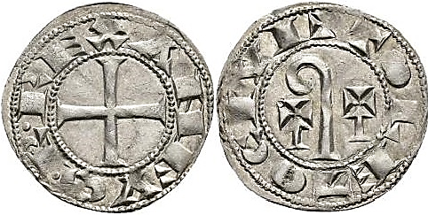Tipo 4. Dinero del Báculo Episcopal Toledano - Imagen 2