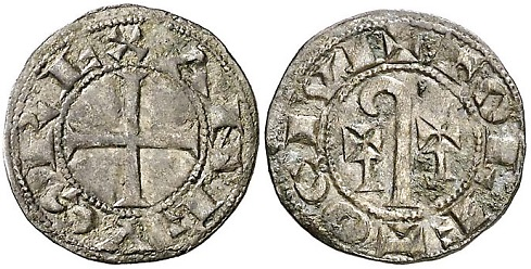 Tipo 4. Dinero del Báculo Episcopal Toledano - Imagen 3