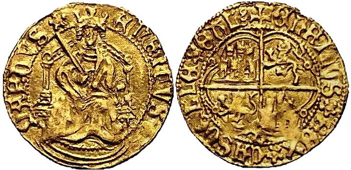 Tipo 4. Medio Enrique de la Silla Alta y Baja de oro - Imagen 16