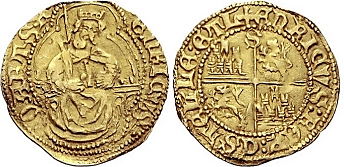 Tipo 4. Medio Enrique de la Silla Alta y Baja de oro - Imagen 18