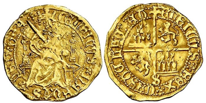 Tipo 4. Medio Enrique de la Silla Alta y Baja de oro - Imagen 20