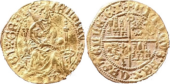 Tipo 4. Medio Enrique de la Silla Alta y Baja de oro - Imagen 24