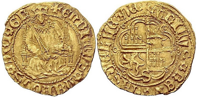 Tipo 4. Medio Enrique de la Silla Alta y Baja de oro - Imagen 25