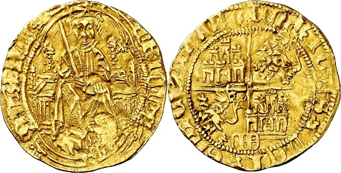 Tipo 4. Medio Enrique de la Silla Alta y Baja de oro - Imagen 31