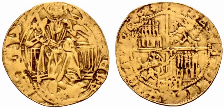 Tipo 4. Medio Enrique de la Silla Alta y Baja de oro - Imagen 32