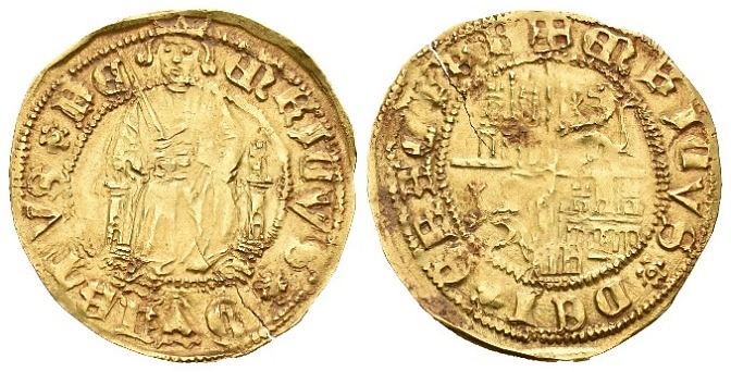 Tipo 4. Medio Enrique de la Silla Alta y Baja de oro - Imagen 33