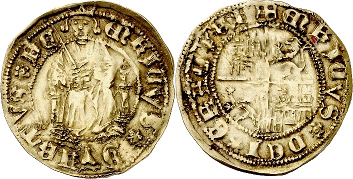 Tipo 4. Medio Enrique de la Silla Alta y Baja de oro - Imagen 34