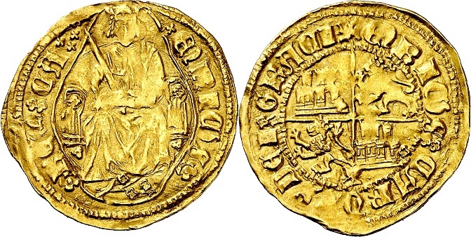 Tipo 4. Medio Enrique de la Silla Alta y Baja de oro - Imagen 36