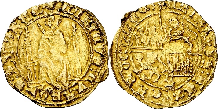 Tipo 4. Medio Enrique de la Silla Alta y Baja de oro - Imagen 5