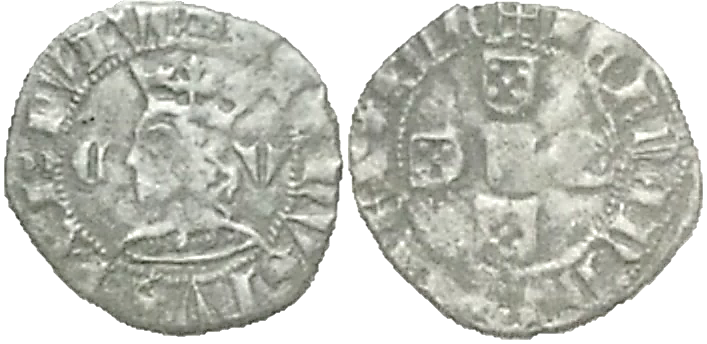 Tipo 4. Medio Tornés de Busto coronado y Quinas - Imagen 3