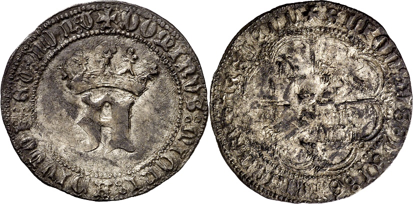 Tipo 4. Real de “A” gótica Coronada y Cuartelado, de Sevilla - Imagen 2