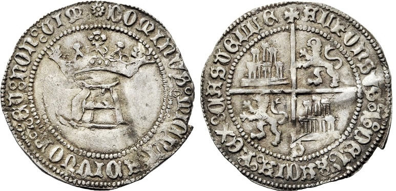 Tipo 4. Real de “A” gótica Coronada y Cuartelado, de Sevilla - Imagen 3