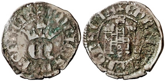 Tipo 4. Tercio de Real de Vellón con “EN” Coronadas - Imagen 1