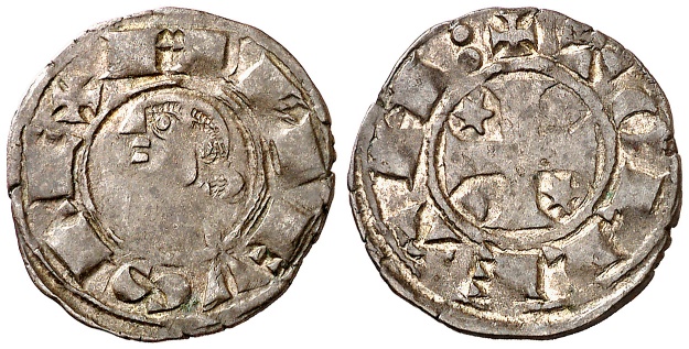 Tipo 40. Dinero posterior a la batalla de las Navas de Tolosa con leyenda “Tolleta”, y estrellas de seis puntas en primer y cuarto cuadrante - Imagen 11