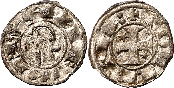 Tipo 40. Dinero posterior a la batalla de las Navas de Tolosa con leyenda “Tolleta”, y estrellas de seis puntas en primer y cuarto cuadrante - Imagen 12