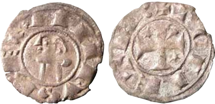 Tipo 40. Dinero posterior a la batalla de las Navas de Tolosa con leyenda “Tolleta”, y estrellas de seis puntas en primer y cuarto cuadrante - Imagen 14