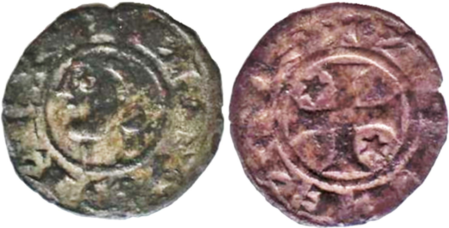 Tipo 40. Dinero posterior a la batalla de las Navas de Tolosa con leyenda “Tolleta”, y estrellas de seis puntas en primer y cuarto cuadrante - Imagen 3