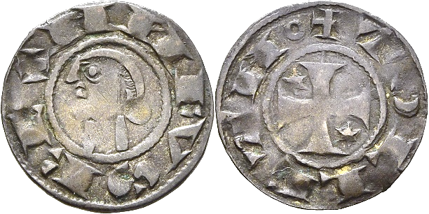 Tipo 40. Dinero posterior a la batalla de las Navas de Tolosa con leyenda “Tolleta”, y estrellas de seis puntas en primer y cuarto cuadrante - Imagen 5