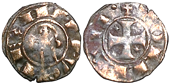 Tipo 40. Dinero posterior a la batalla de las Navas de Tolosa con leyenda “Tolleta”, y estrellas de seis puntas en primer y cuarto cuadrante - Imagen 9