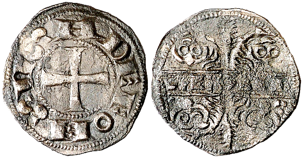 Tipo 44. Dinero alfonsino de las Cuatro Cabezas de León - Imagen 1